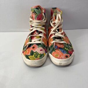 Keds Rifle Paper Co. Colorful‎ Floral High-Top Sneakers